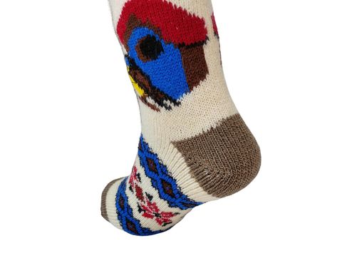 Шкарпетки вовняні жіночі натуральні м'які теплі високі Лана Снігурі бежеві з блакитним, черный, серый, белый