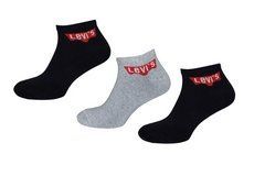 Спортивные Мужские Носки Levi&rsquo;s 3 пары 41-45р. Ассорти темно-синий, черный , серый