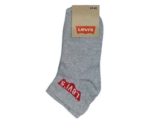 Спортивные Мужские Носки Levi&rsquo;s 3 пары 41-45р. Ассорти темно-синий, черный , серый