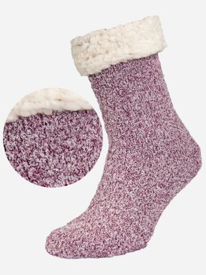 Домашние носки женские травка зимние теплые мягкие Лео "Arctik" 36-40р. лавандового цвета