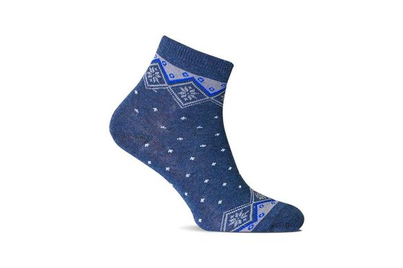 Шкарпетки бавовняні Лана Lycra Орнамент, Синий