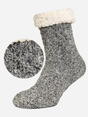 Женские домашние носки травка теплые зимние мягкие из шерсти Лео "Arctik" 36-40р. серого цвета