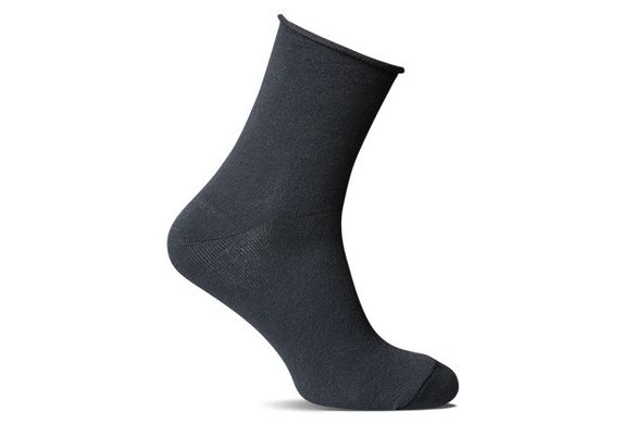 Носки мужские демисезонные классические черные без резинки Лео медицинские для отечных ног