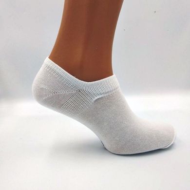 Шкарпетки короткі під снікерси чоловічі ЛЕО Білі 44-46, Білий