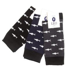 Носки хлопковые мужские Акула Shark классические набор 3 шт