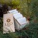 Носки мужские подарочные в деревянной коробке Лео «Медицинские» 40-45 размер бежевого цвета, подарочный набор