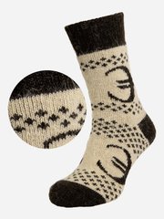 Шкарпетки чоловічі вовняні ЛЕО Євро орнамент, серый