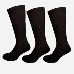 Набор теплых мужских носков махровых Лео Трекинговые Махра 511 40-42 3 пары Черные