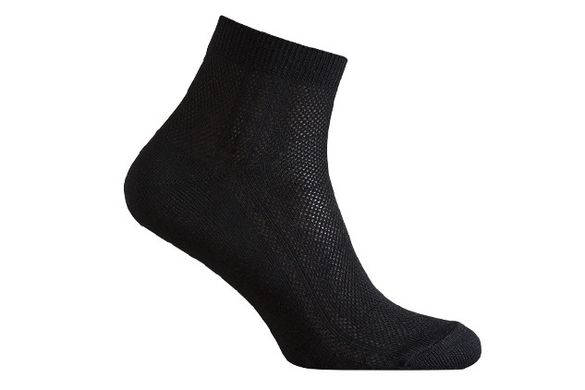 Шкарпетки чоловічі бавовняні Лео Класик Сітка Чорна, Черный