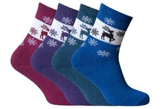 Шкарпетки махрові "Лана Олені", Разные цвета
